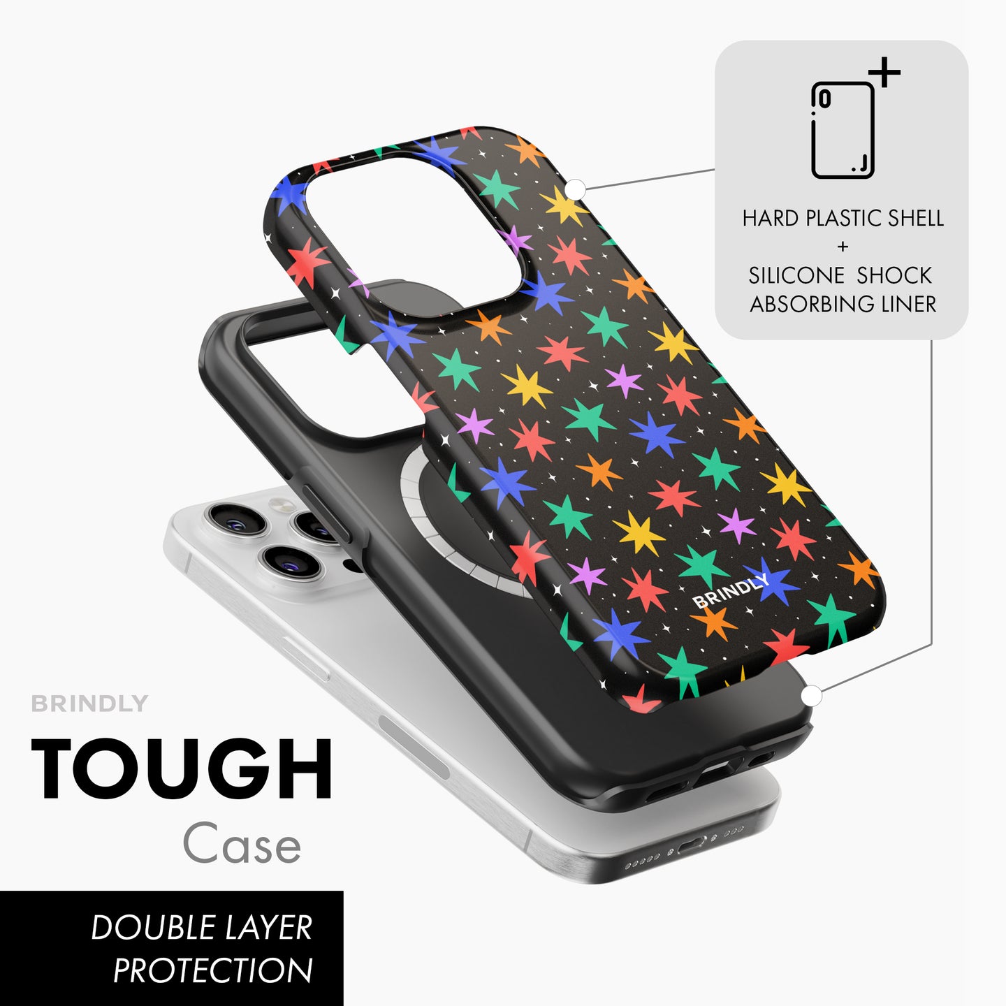 Rainbow Stars - Tough Phone Case (MagSafe)