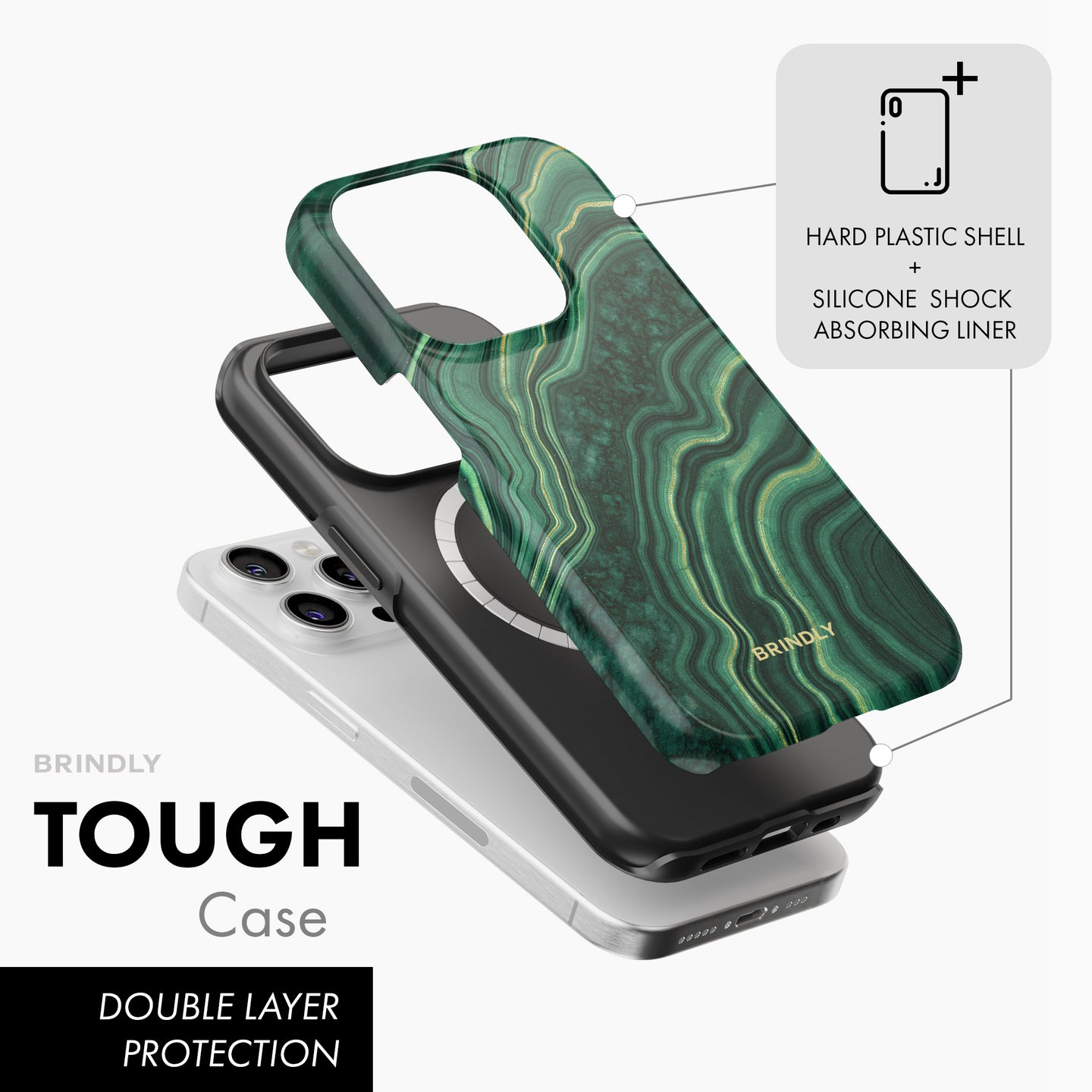 Malachite - Tough Phone Case (MagSafe)