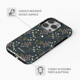 Midnight Flora - Tough Phone Case