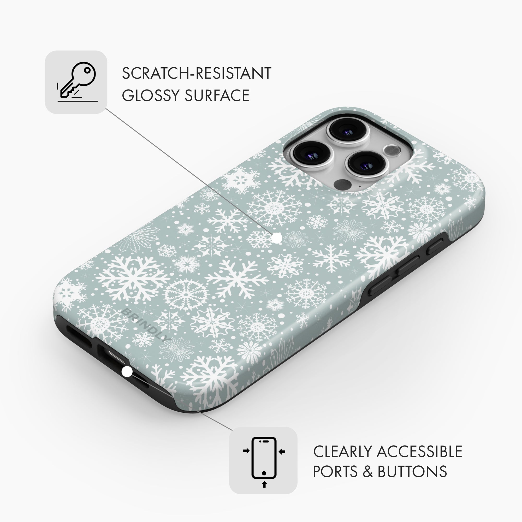 Snowflake Chic - Tough Phone Case