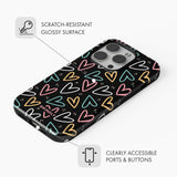 Neon Hearts - Tough Phone Case (MagSafe)