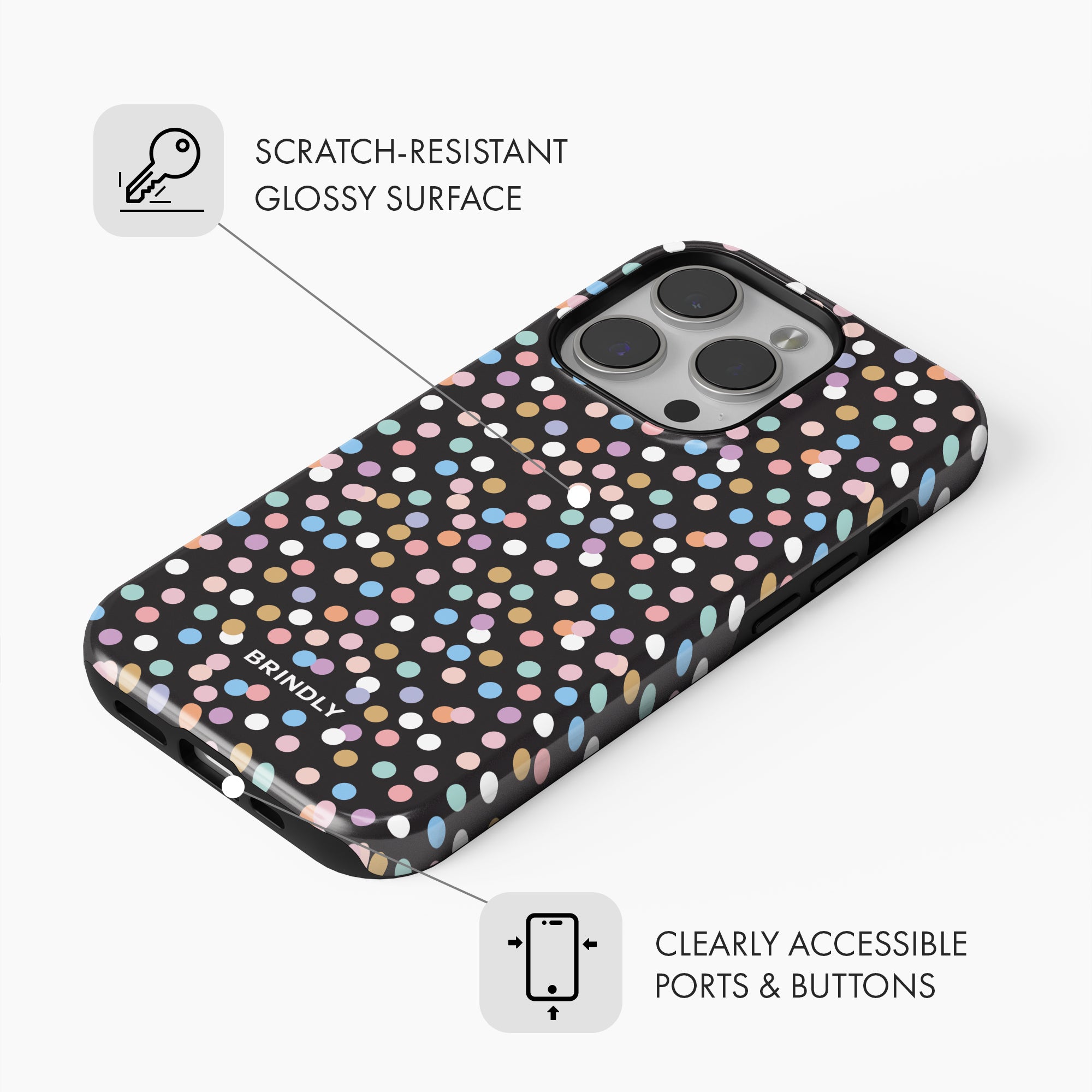 Confetti Polka Dot - Tough Phone Case