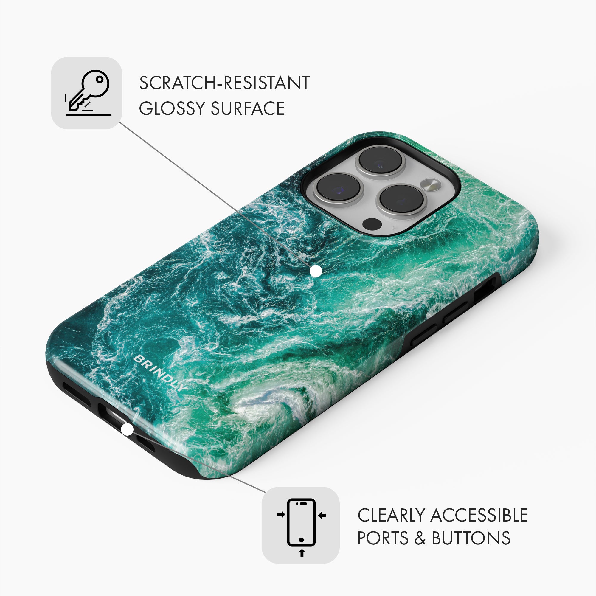 Ocean Waves - Tough Phone Case