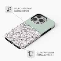 Green Mini Dots - Tough Phone Case