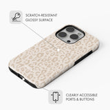 Beige Leopard - Tough Phone Case