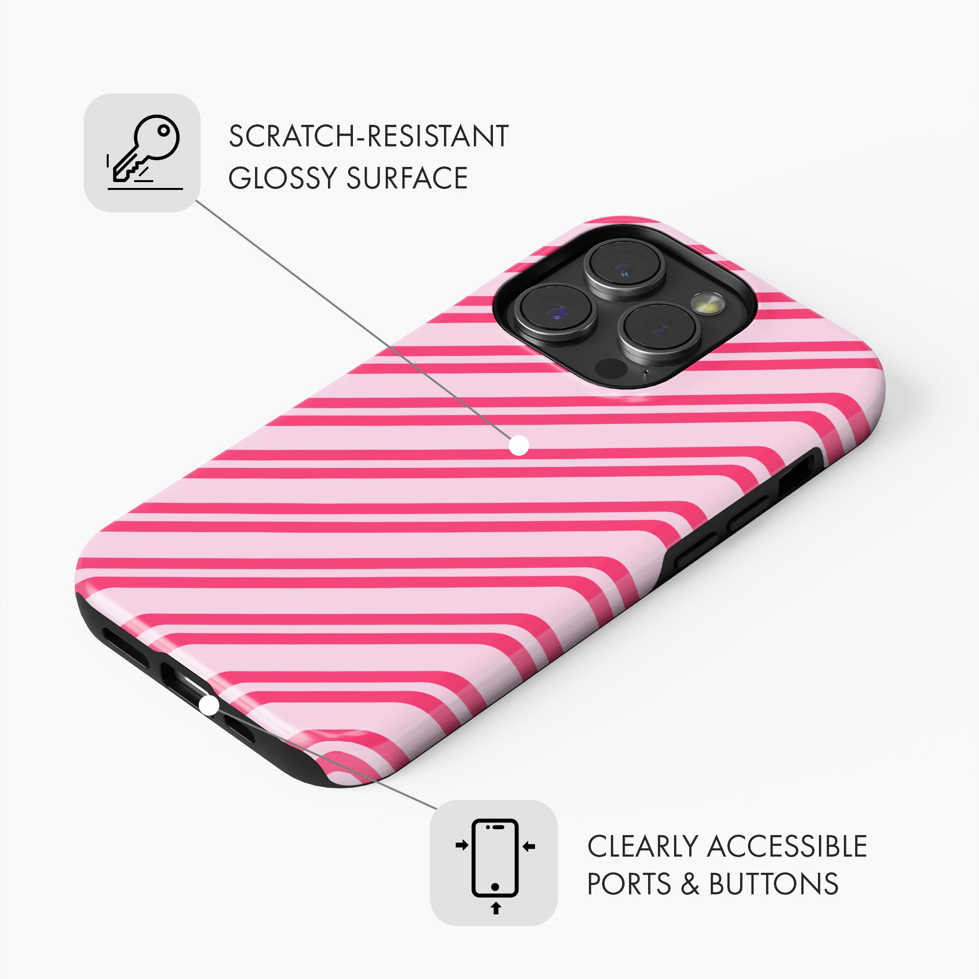 Candy Stripes - Tough Phone Case