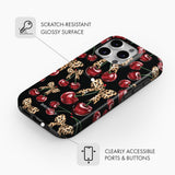 Cherry Leopard - Tough Phone Case