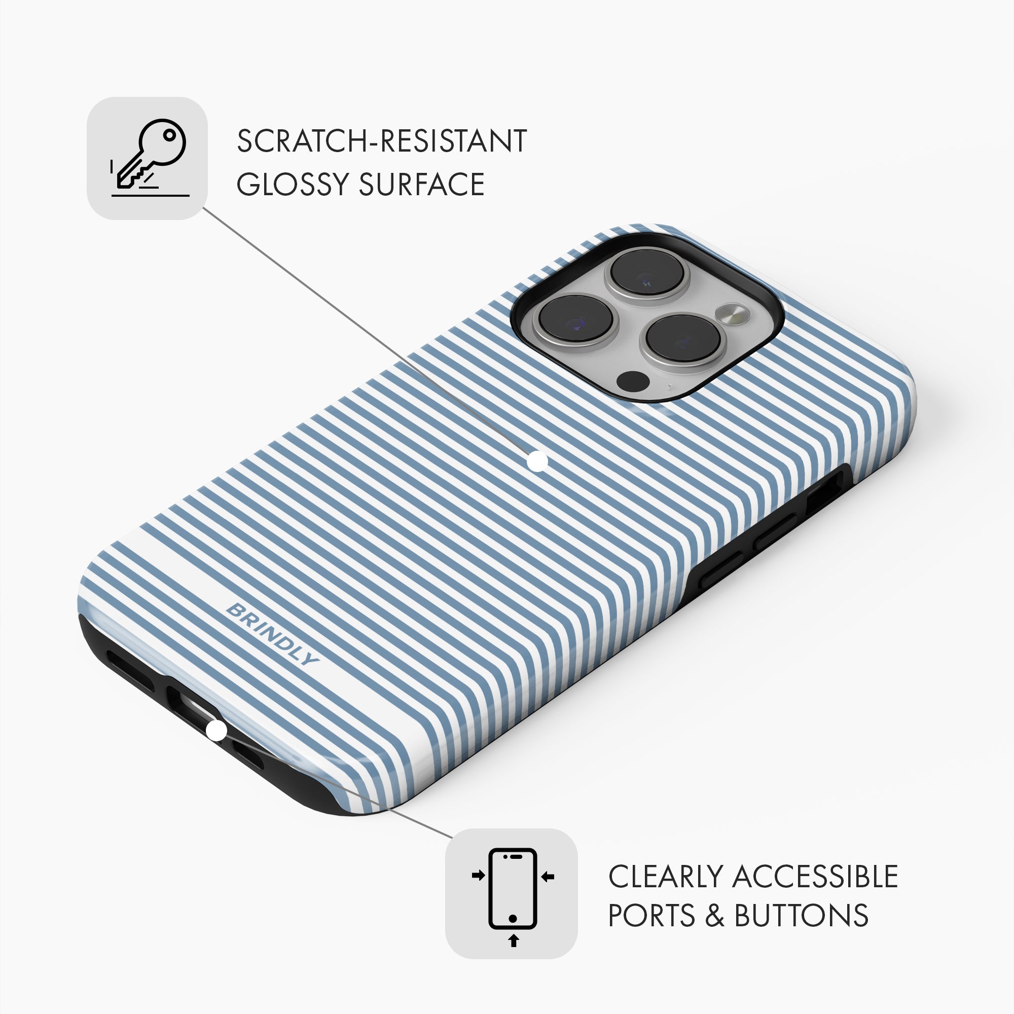 French Stripe - Tough Phone Case (MagSafe)