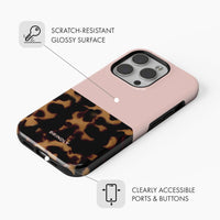 Pink Tortoise Shell - Tough Phone Case