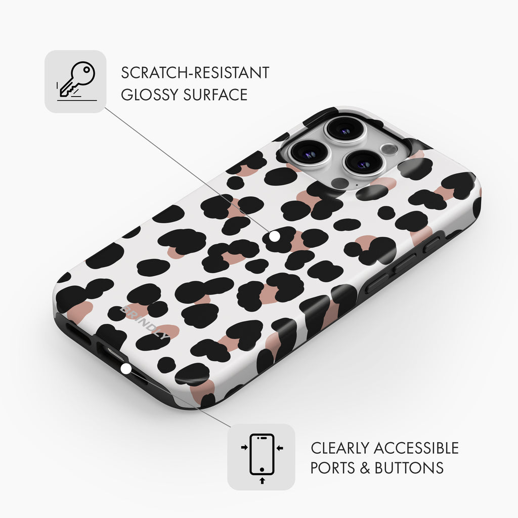 White Leopard - Tough Phone Case