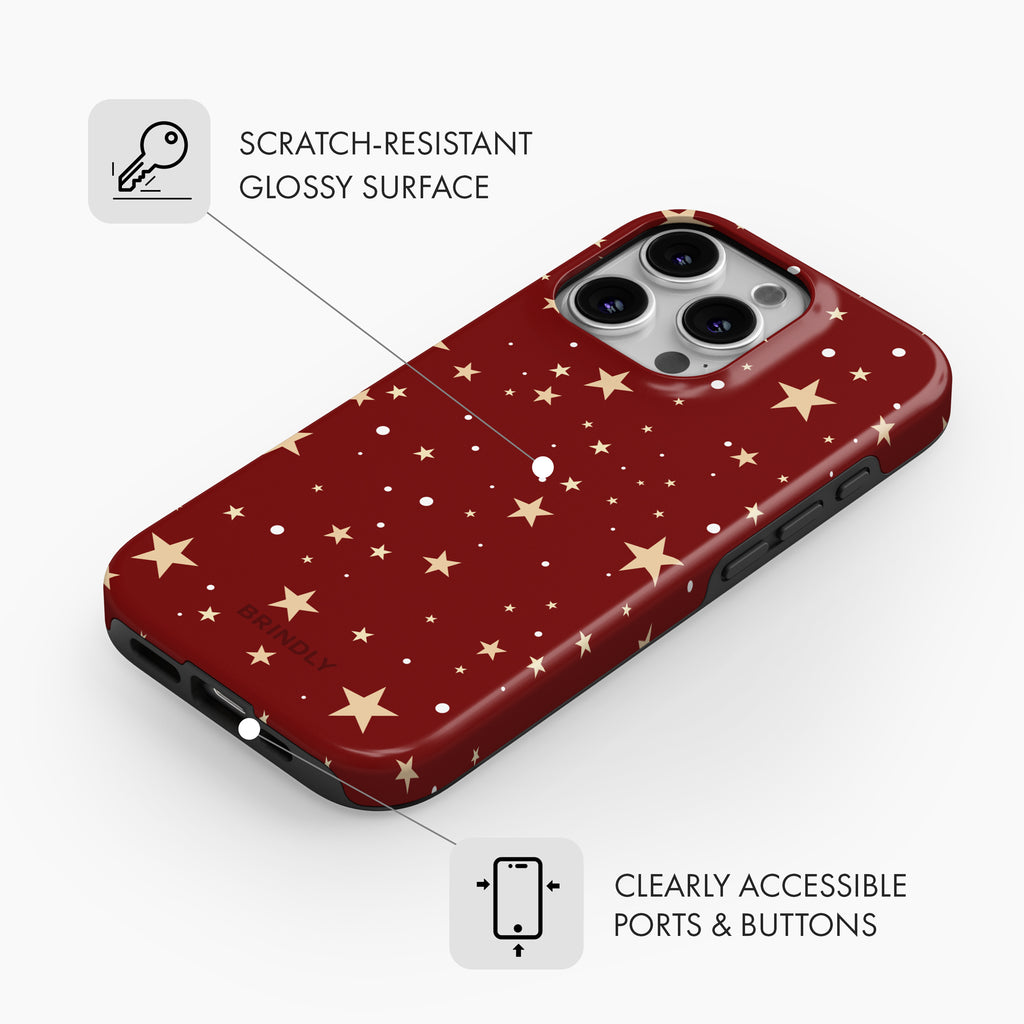 Crimson Star - Tough Phone Case