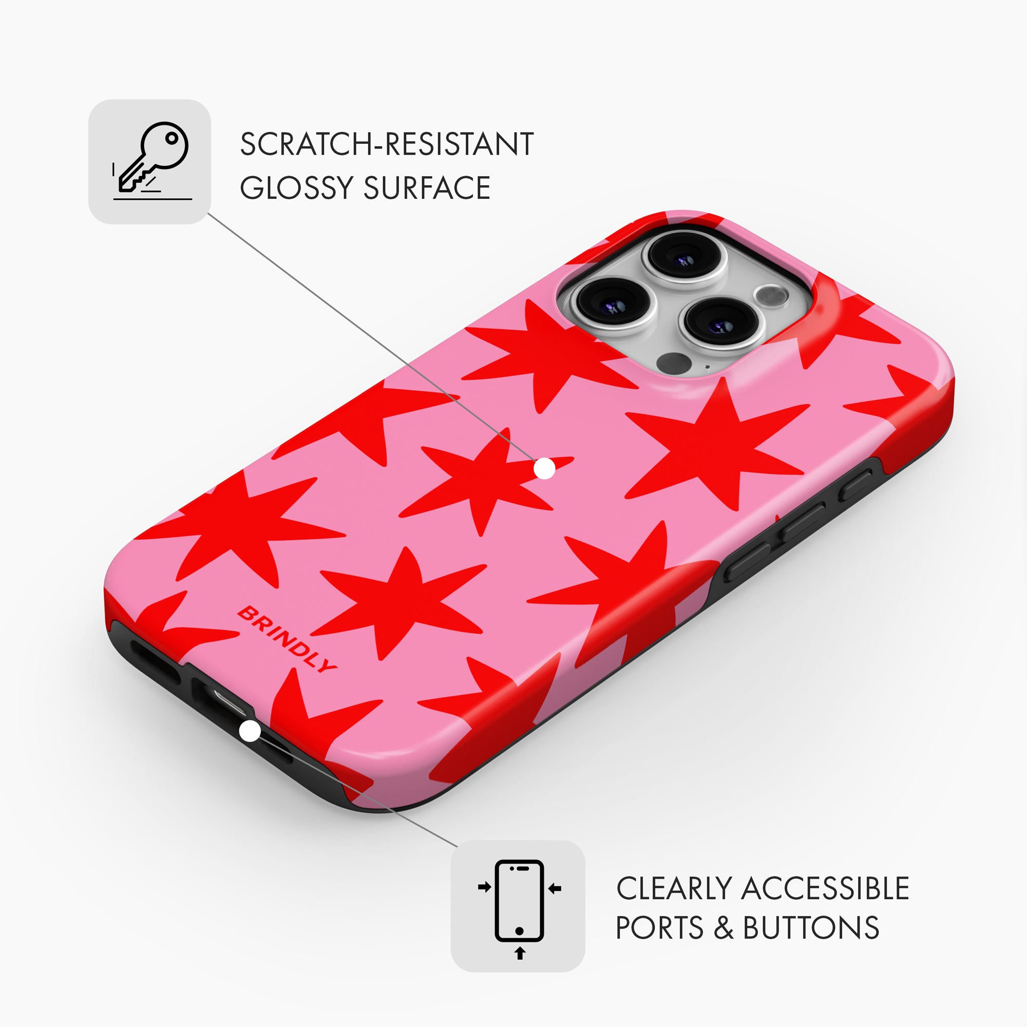Cherry Star Pop - MagSafe Tough Phone Case