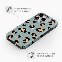 Sage Leopard - Tough Phone Case
