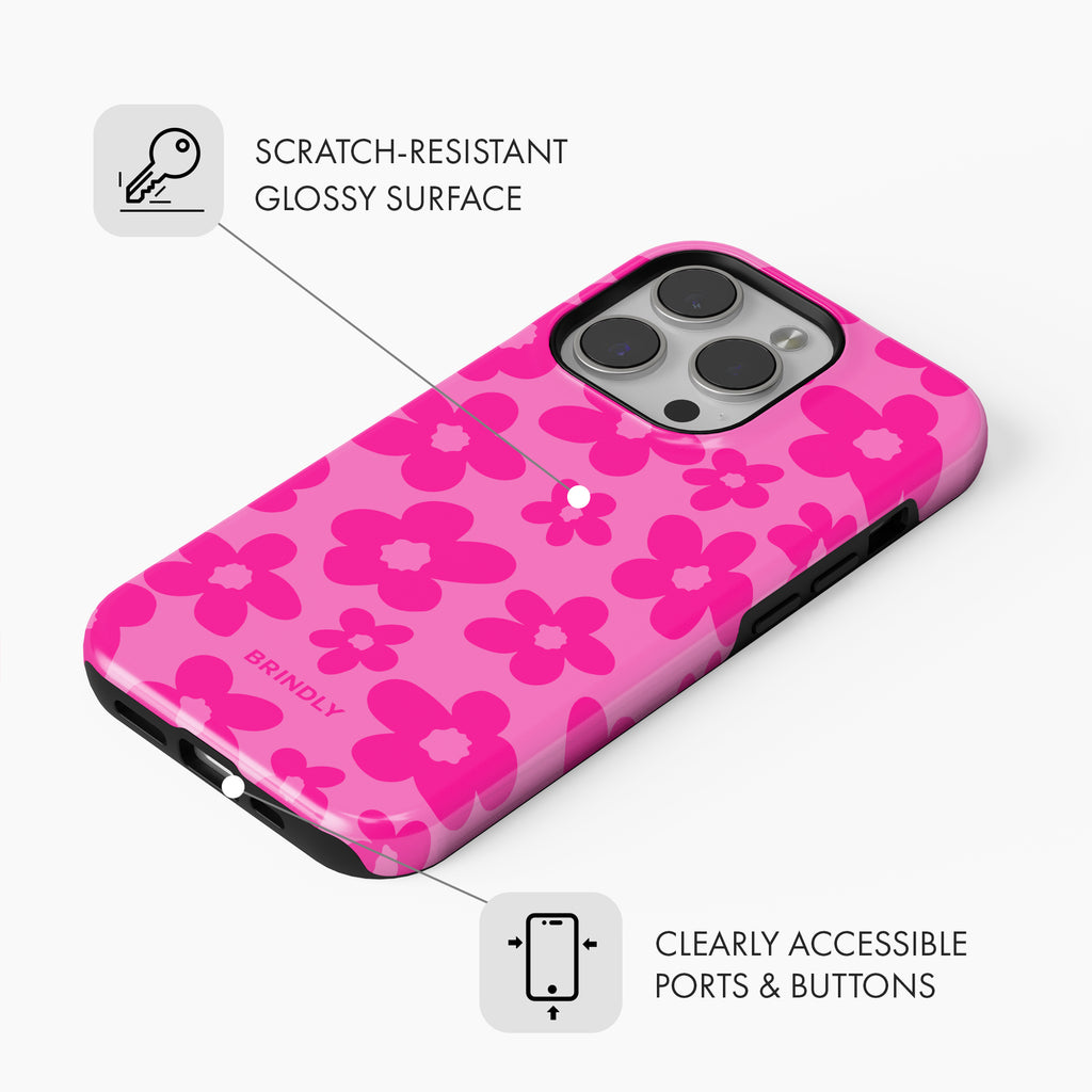 Pop Pink Daisy - Tough Phone Case