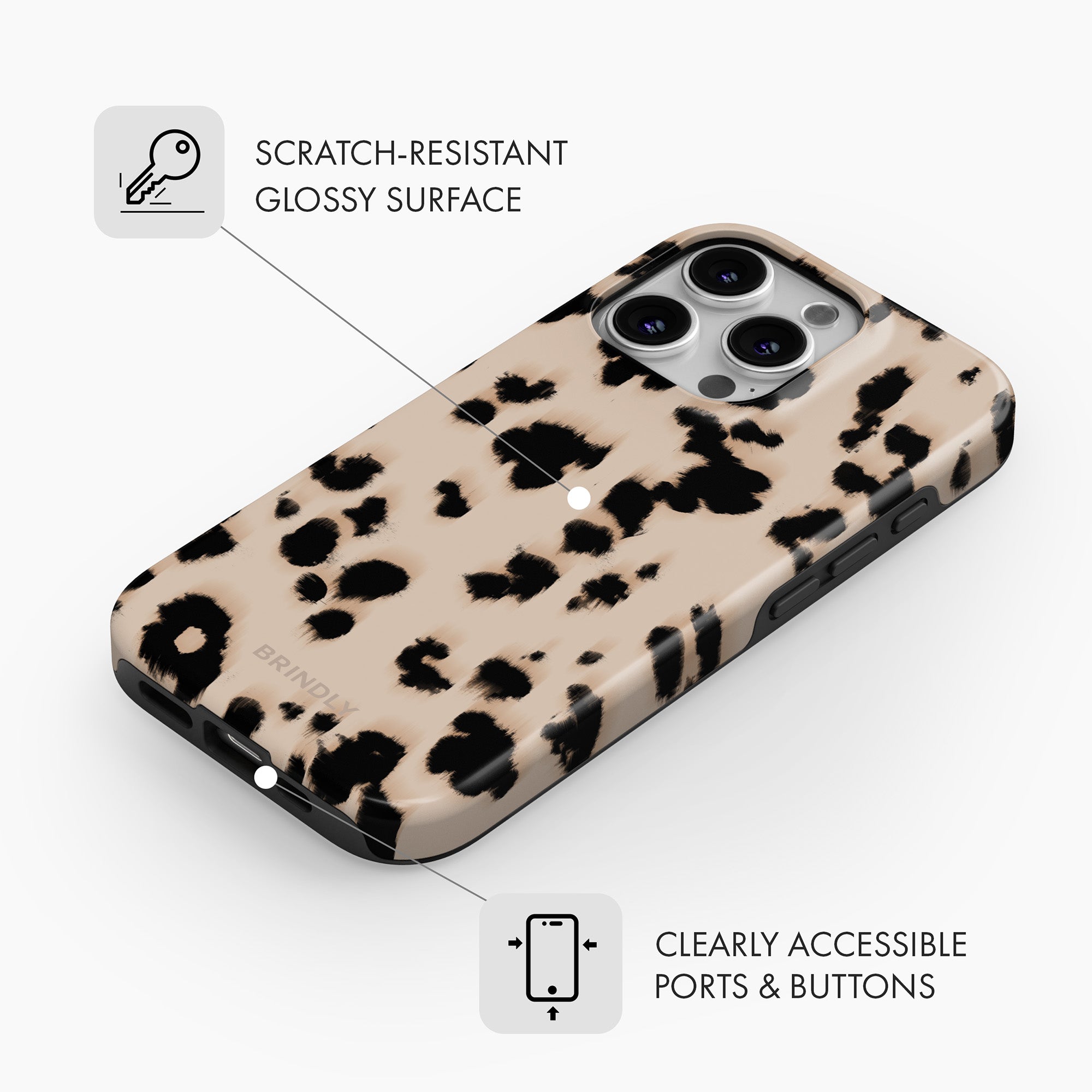 Ivory Leopard - Tough Phone Case