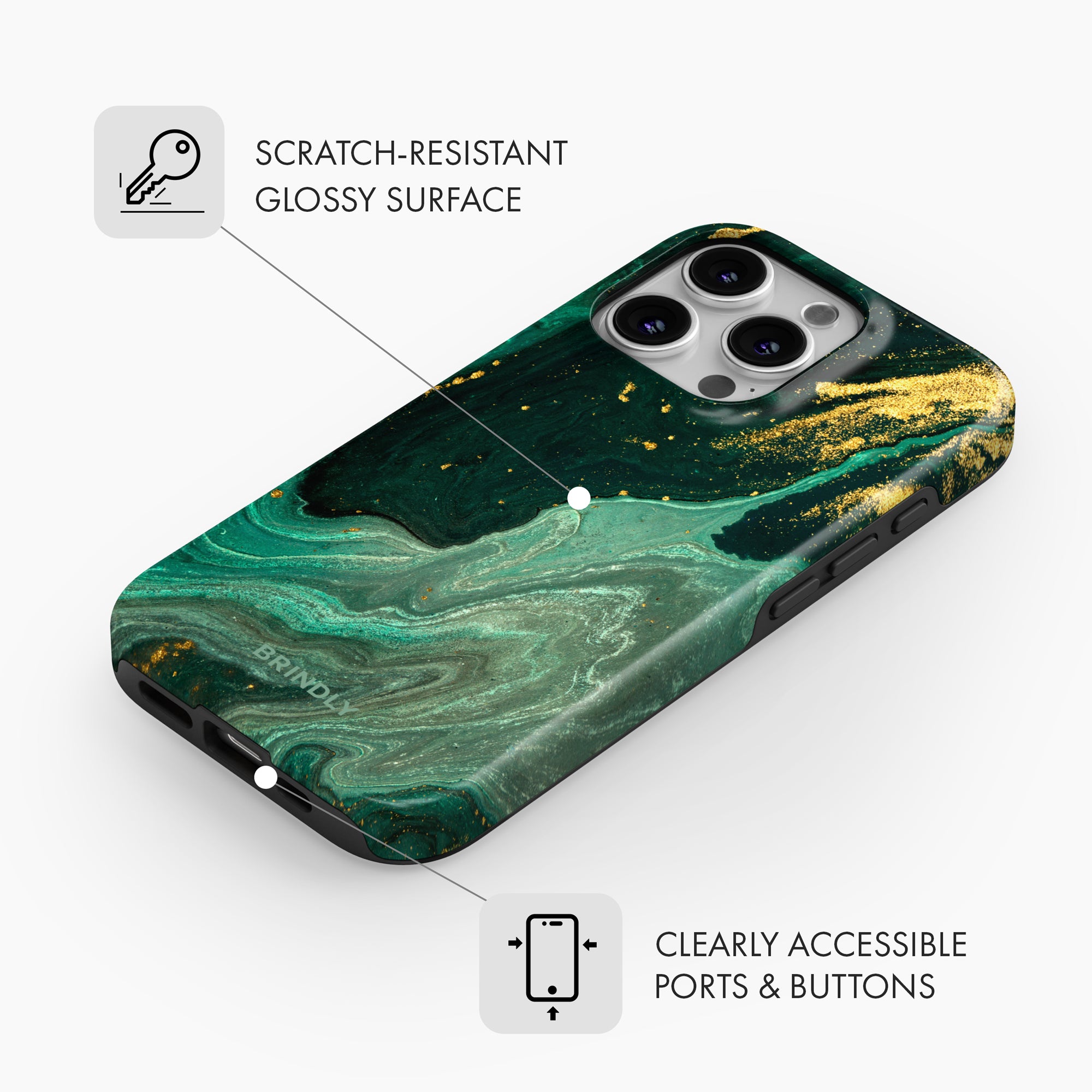 Emerald Rush - Tough Phone Case