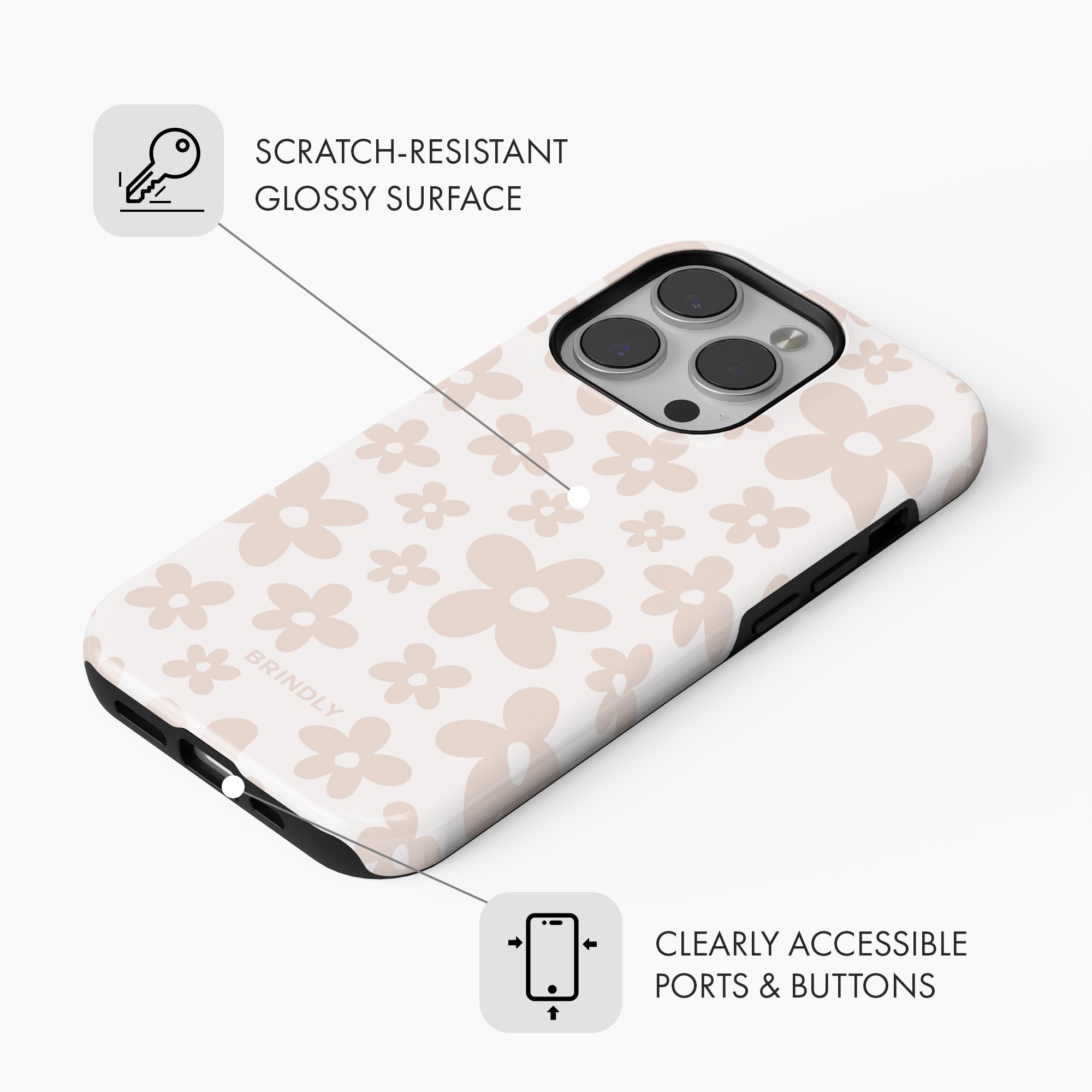 Nude Daisy - Tough Phone Case