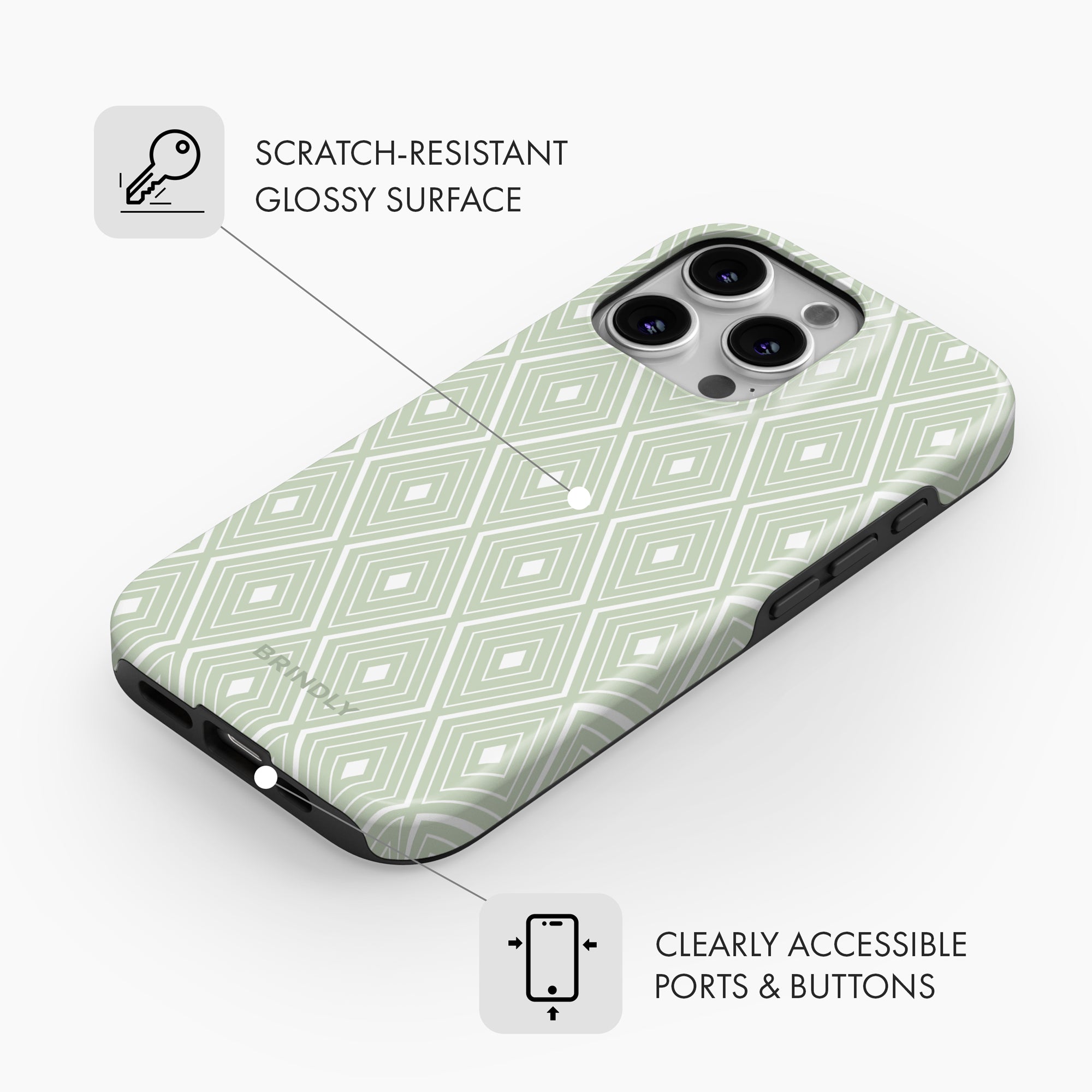 Green Serene - Tough Phone Case