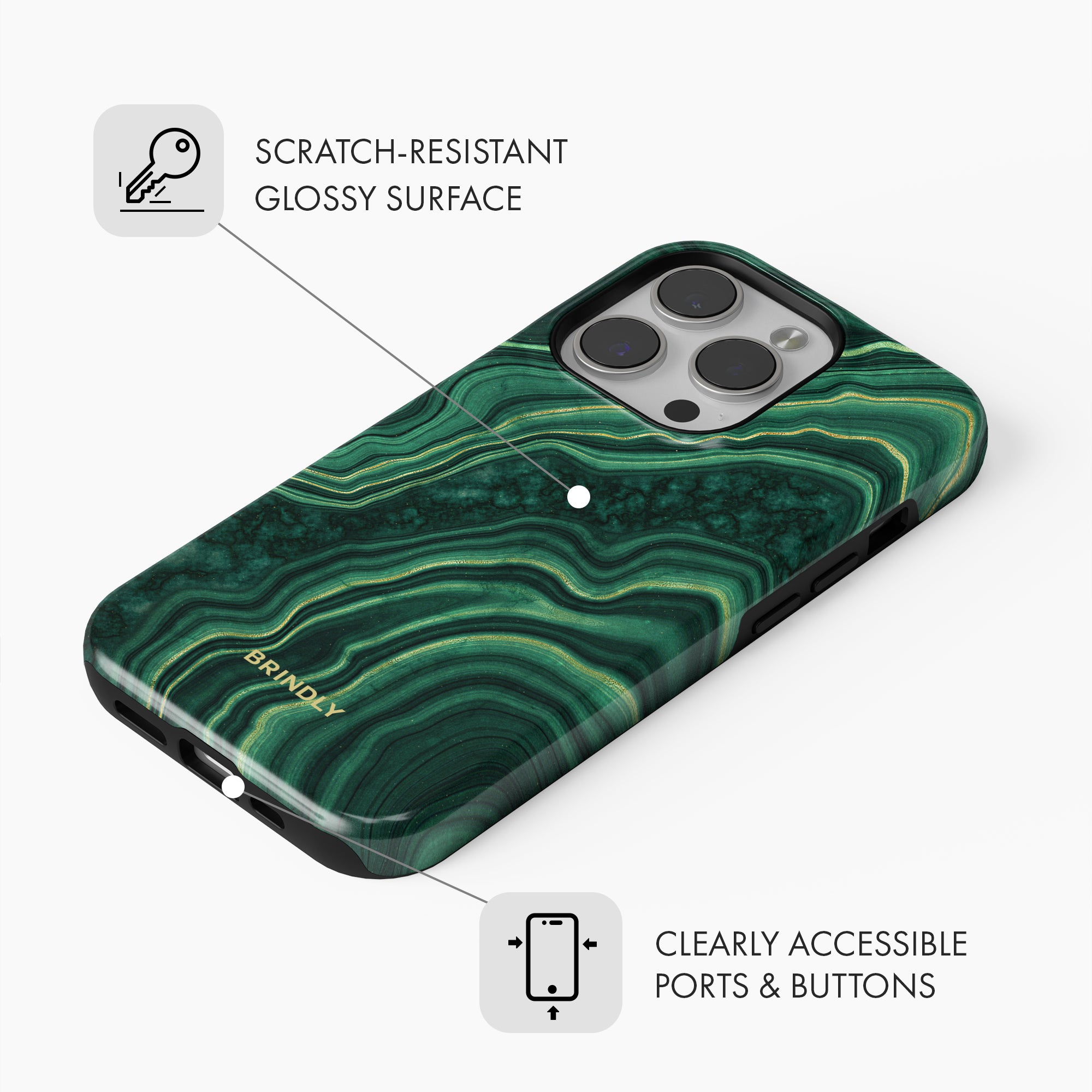 Malachite - Tough Phone Case