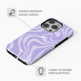 Purple Wave - Tough Phone Case