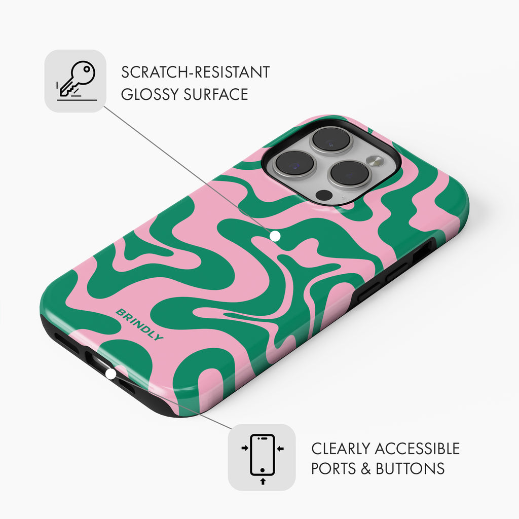 Cafe Swirl - Tough Phone Case Brindly Cafe Swirl - Tough Phone Case Brindly