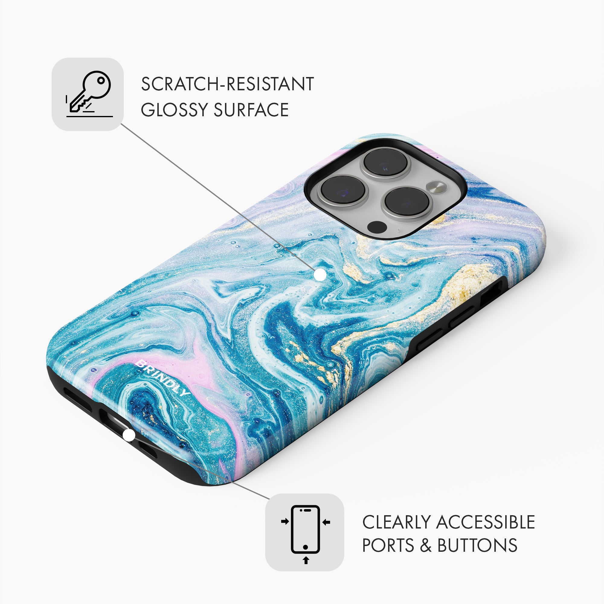 Marble Bliss - Tough Phone Case (MagSafe)