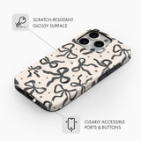 Midnight Bows - Tough Phone Case