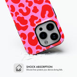 Red & Pink Leopard - Tough Phone Case (MagSafe)