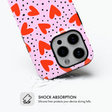 Dotty Hearts - Tough Phone Case