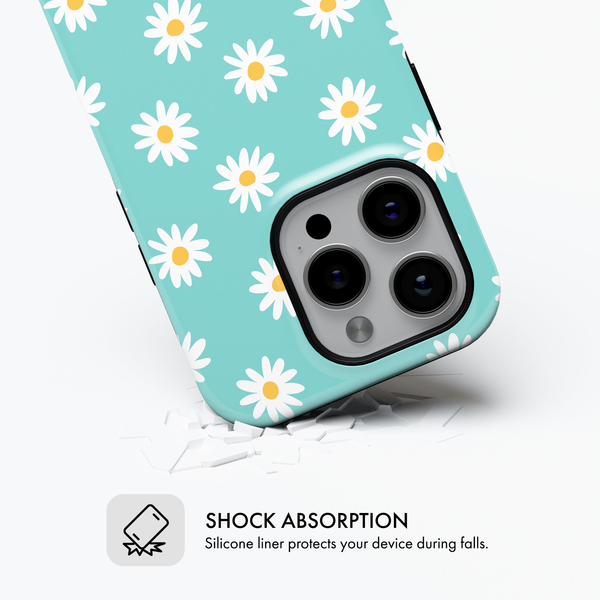 Teal Daisy - Tough Phone Case