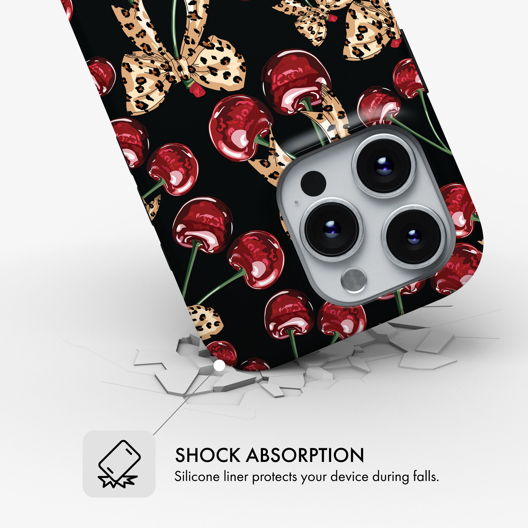 Cherry Leopard - Tough Phone Case