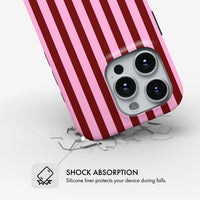 Cherry Stripe - MagSafe Tough Phone Case