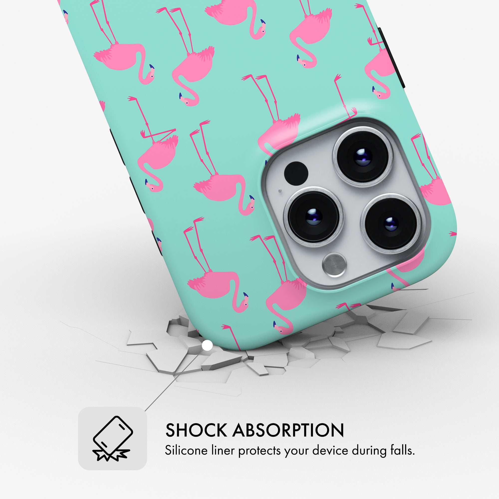 Flamingo Fizz - Tough Phone Case
