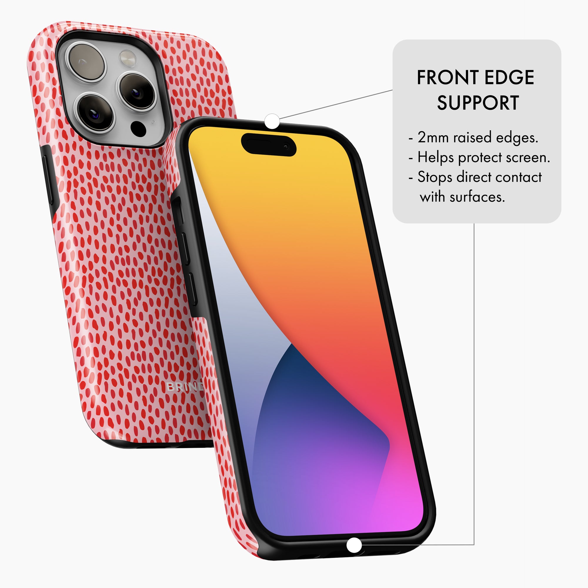 Red & Pink Spot - Tough Phone Case