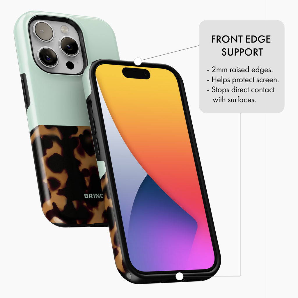 Mint Tortoise Shell - Tough Phone Case