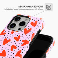 Dotty Hearts - Tough Phone Case