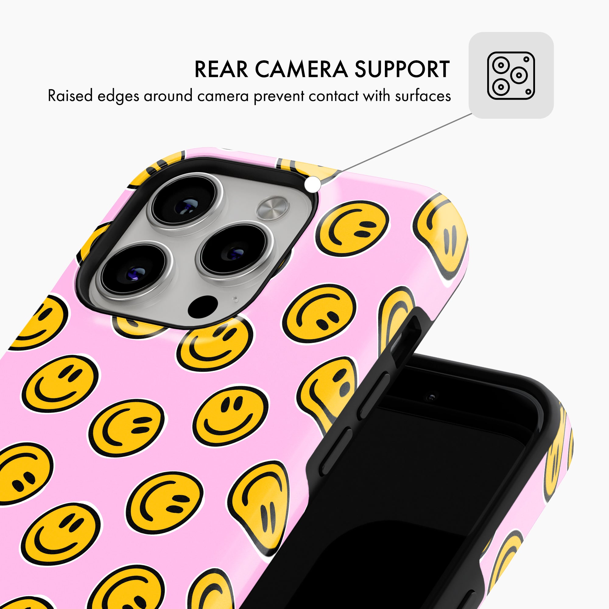 Pink Smiley - Tough Phone Case (MagSafe)