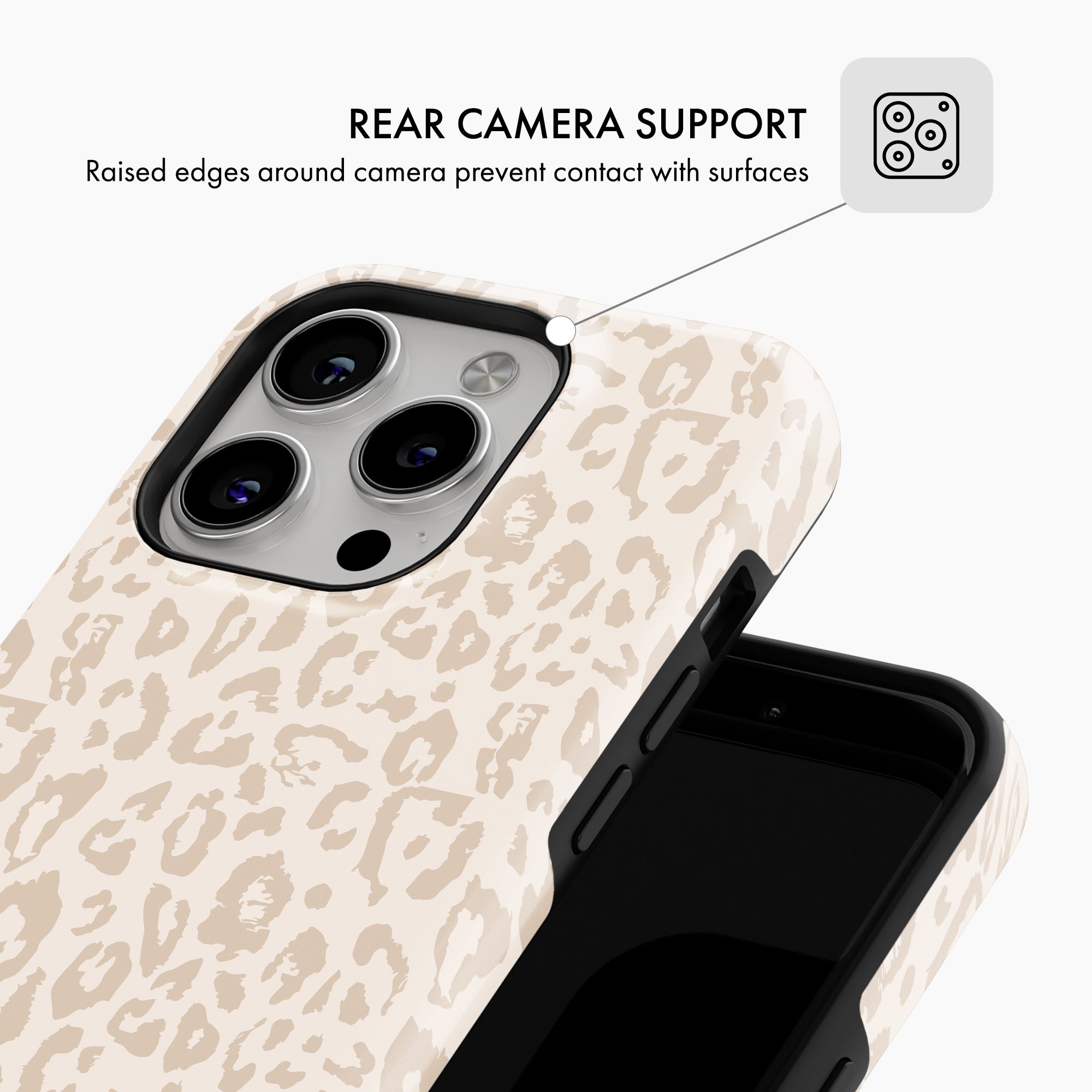 Beige Leopard - Tough Phone Case