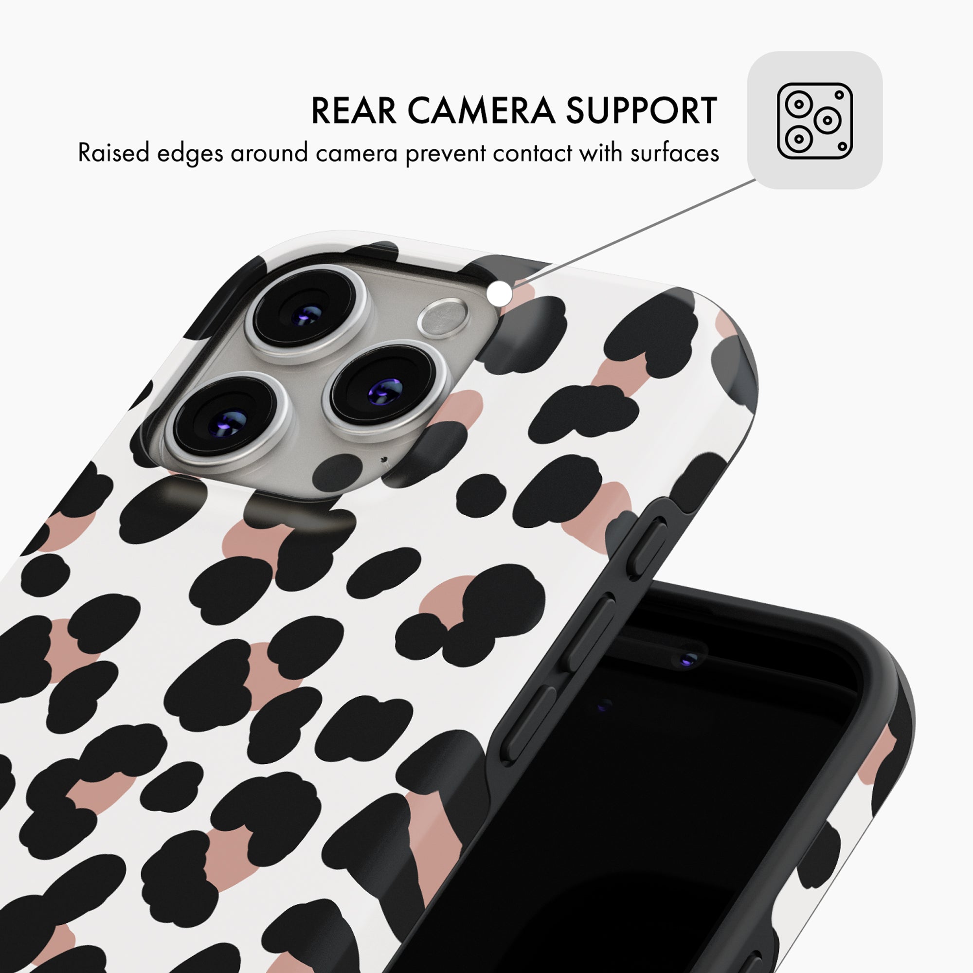 White Leopard - Tough Phone Case