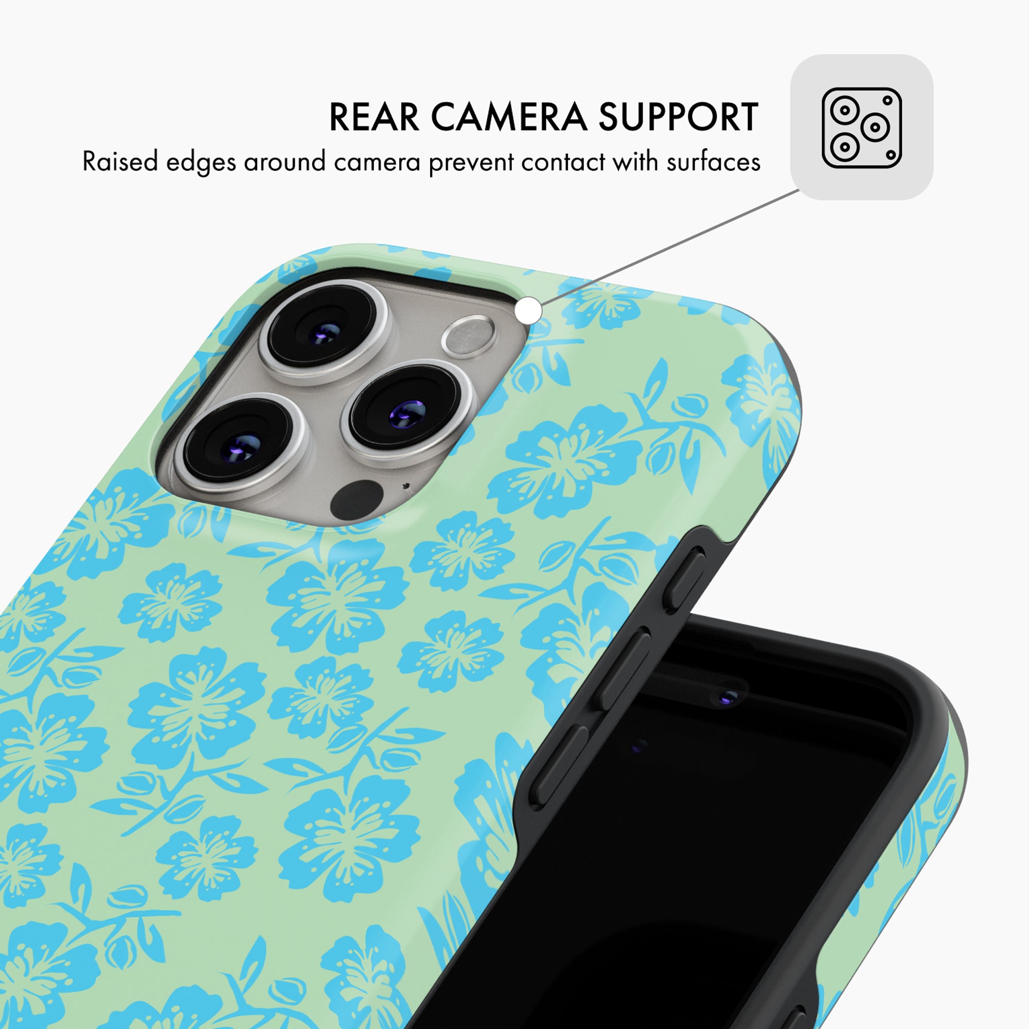 Aqua Bloom - Tough Phone Case