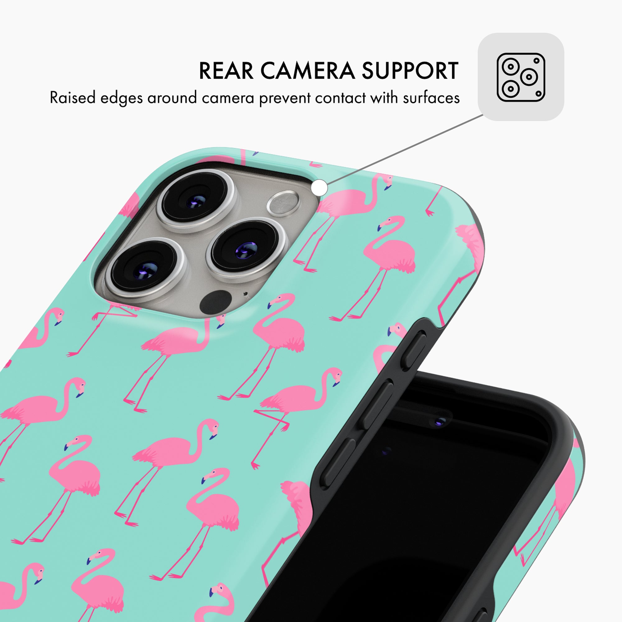 Flamingo Fizz - Tough Phone Case