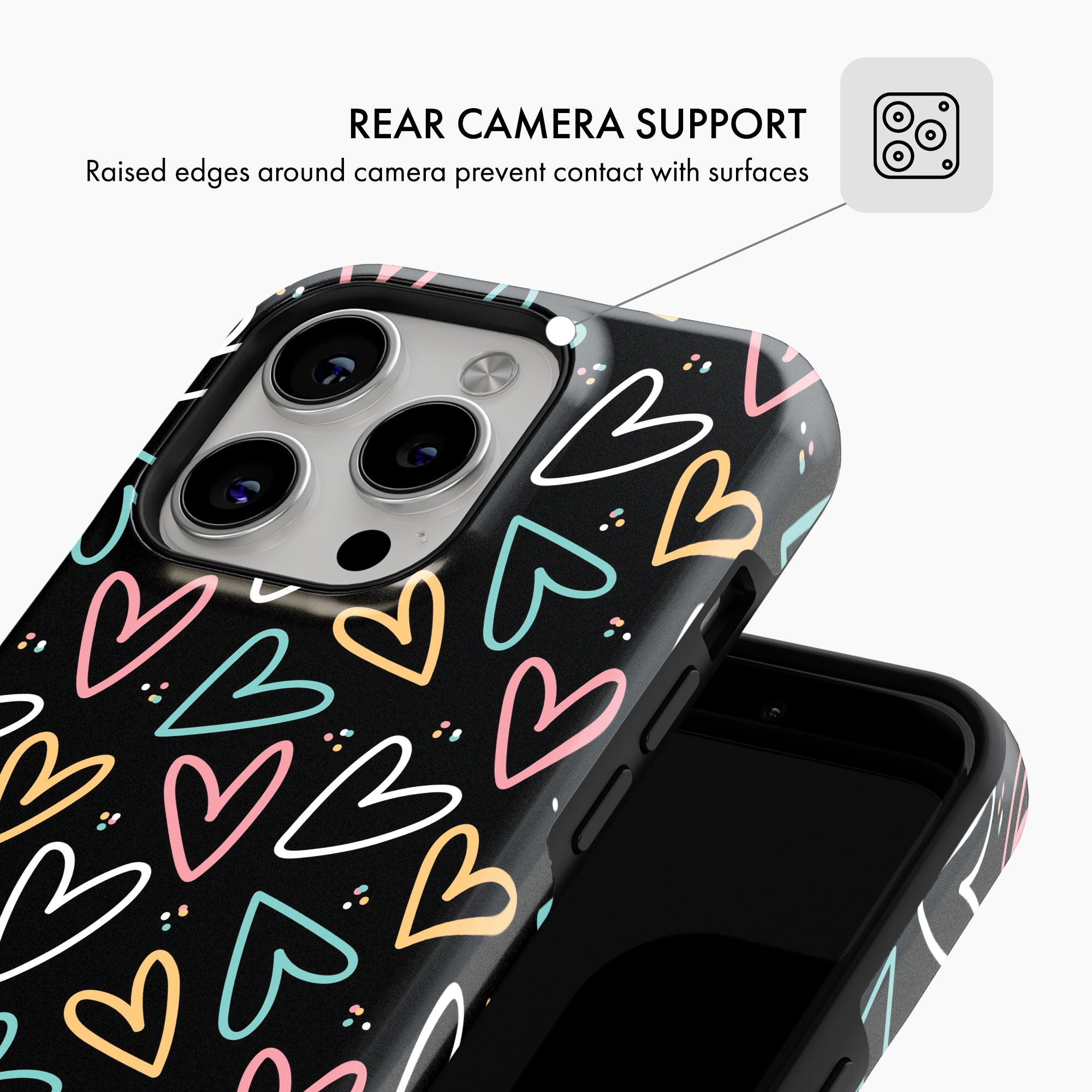 Neon Hearts - Tough Phone Case (MagSafe)