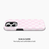 Pastel Pink Check - Tough Phone Case (MagSafe)