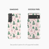 Pink & Mint Pines - Tough Phone Case