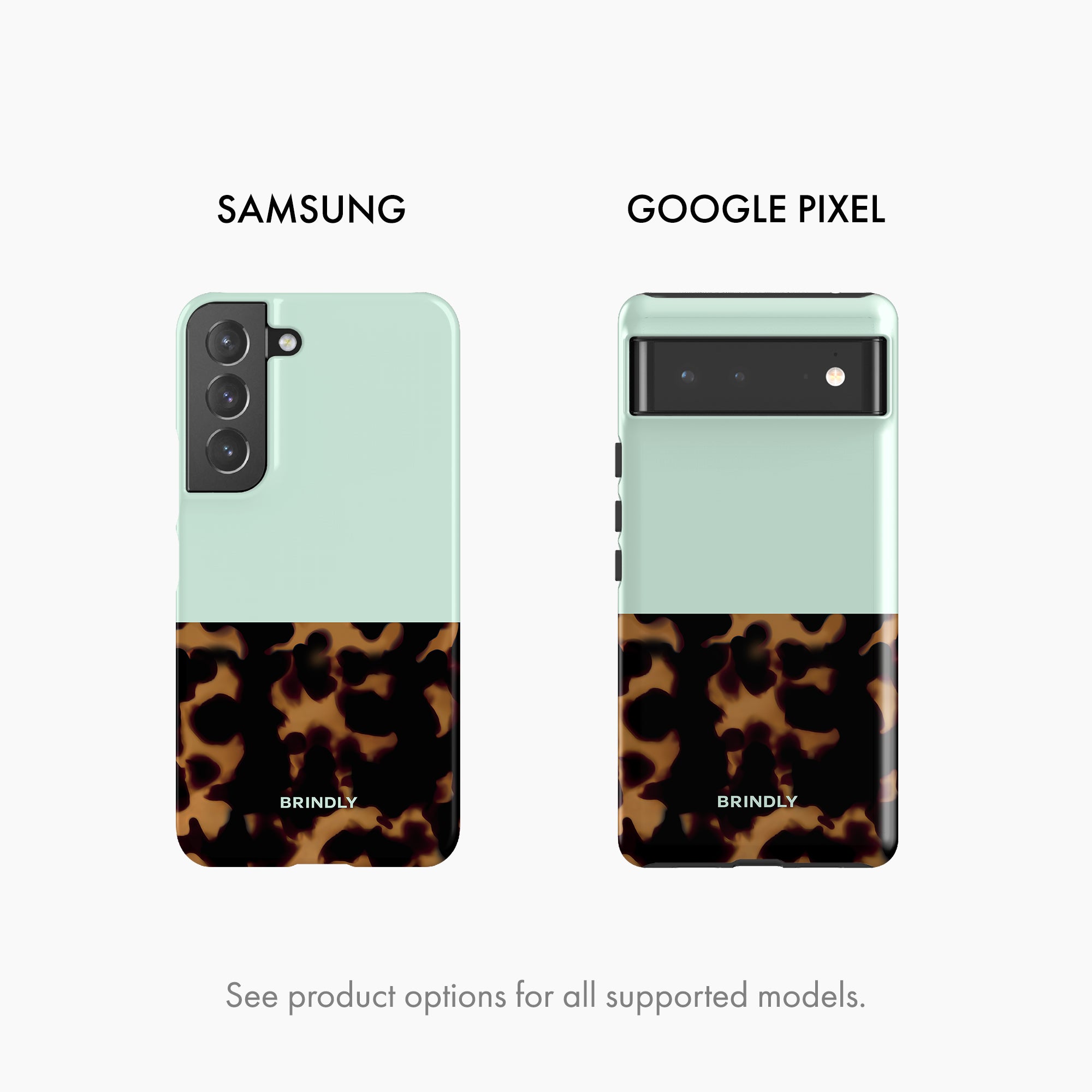 Mint Tortoise Shell - Snap Phone Case