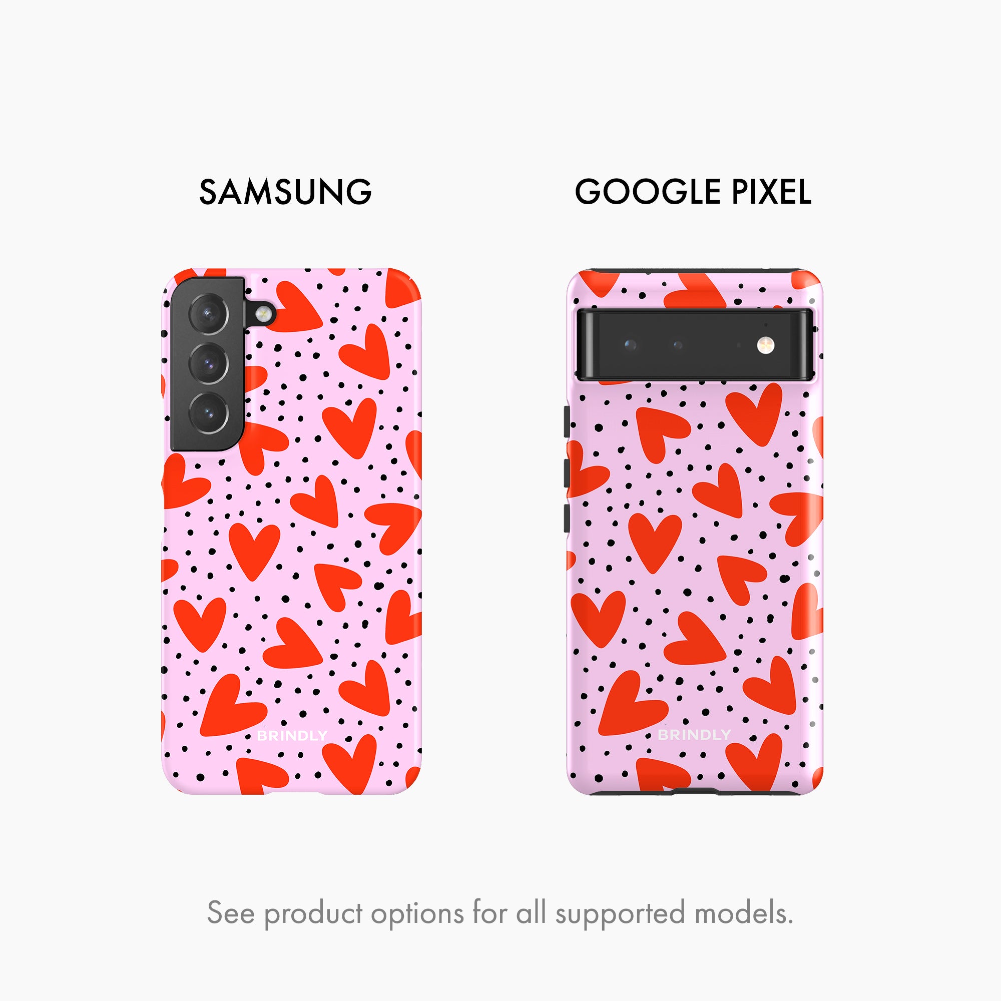 Dotty Hearts - Tough Phone Case