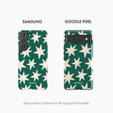 Green Stars - Snap Phone Case