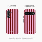 Cherry Stripe - Tough Phone Case